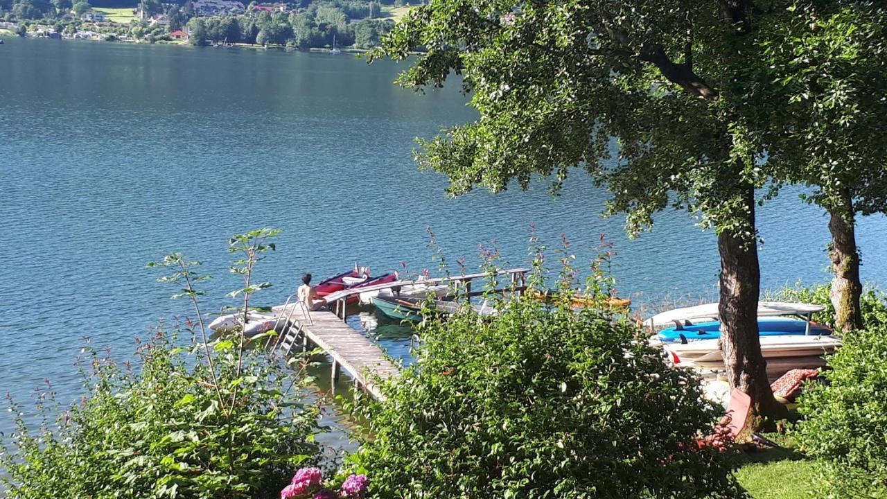 Anna Seeblick Appartement, Haus Haensel&Gretel Am Ossiachersee Mit Direktem Seezugang, Hallenbad Bodensdorf Exterior foto